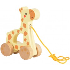 Дървена играчка за дърпане Tooky Toy - Жирафче