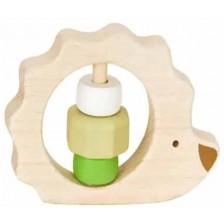 Дървена бебешка дрънкалка Lule - Таралеж  -1