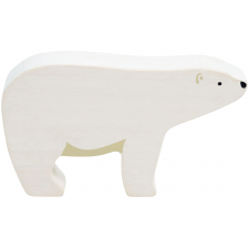 Дървена фигурка Tender Leaf Toys - Полярна мечка -1