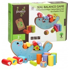 Дървена игра за баланс Joueco - Тюлен