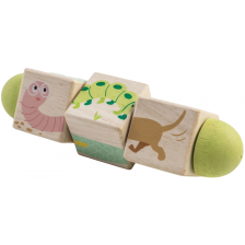 Дървена играчка Tender Leaf Toys - Въртящи се кубчета -1