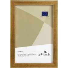 Дървена рамка за снимки Goldbuch - Златиста, 10 x 15 cm -1