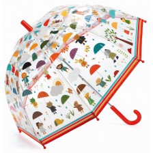 Детски чадър Djeco - Под дъжда -1