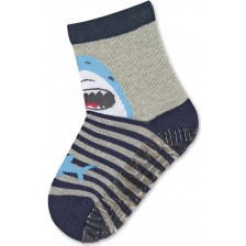 Детски чорапи със силиконова подметка  Sterntaler - С акула, 17/18, 6-12 месеца