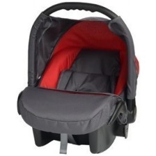 Кошница за кола Baby Merc - Junior Twist, 0-10 kg, графит/червена -1