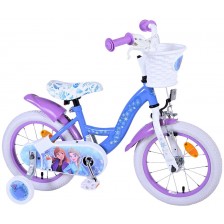 Детски велосипед с помощни колела E&L cycles - Disney, Frozen, 14'' -1