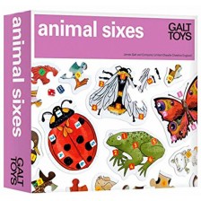 Детска игра с пъзели Galt - Събери животните, 74 части -1