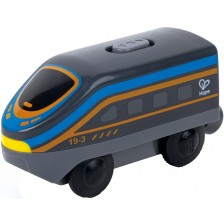 Детска играчка HaPe International - Междуградски локомотив с батерия, черен -1
