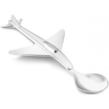 Детска лъжица със сребърно покритие Zilverstad - Самолет