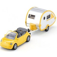 Детска ирачка Siku - Кабрио VW Beetle с каравана