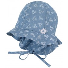 Детска шапка с UV 50+ защита Sterntaler - На цветчета, 45 cm, 6-9 месеца -1