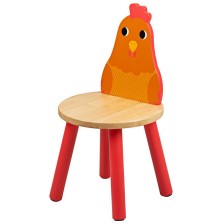 Детско дървено столче Bigjigs - Пиле -1