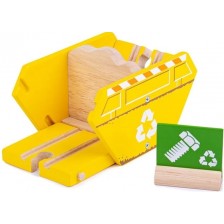 Детска играчка Bigjigs - Дървен уред за рециклиране -1