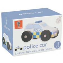 Детска играчка Orange Tree Toys - Дървена полицейска кола -1