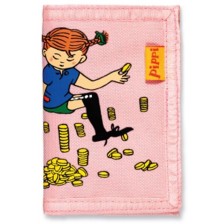 Детски портфейл Micki Pippi - Пипи Дългото чорапче, розов