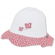 Детска лятна шапка с UV 30+ защита Sterntaler - С пеперуди, 53 cm, 2-4 години -1