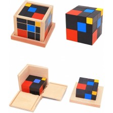 Детска играчка Smart Baby - Триномен куб на Монтесори