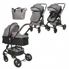 Детска количка Lorelli - Alba, Premium Set, Opaline Grey