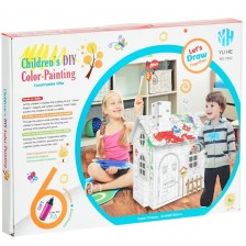 Детски комплект GОТ - Вила за отдих за сглобяване и оцветяване -1