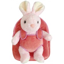 Раница за детска градина S. Cool Baby Animals - Розова, със зайче -1