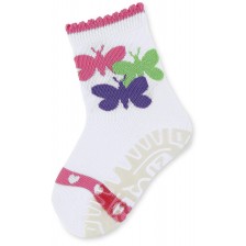 Детски чорапи със силиконова подметка Sterntaler - Пеперуди, 27/28, 4-5 години