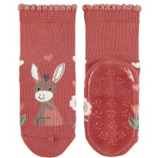 Детски чорапи със силиконова подметка Sterntaler - С магаренце, 21/22, 12-24 месеца -1