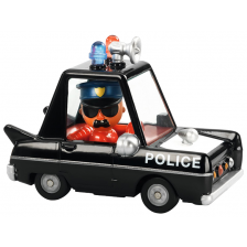 Детска играчка Djeco - Полицейска кола с фигурка -1