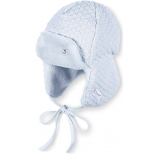 Детска шапка ушанка Sterntaler - 49 cm, 12-18 месеца, синя -1