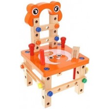 Детска игра Kruzzel - Стол за сглобяване, 54 части
