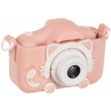 Детска играчка Iso Trade - Фотоапарат с 32GB карта памет, розов -1