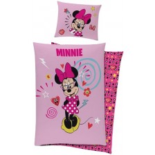 Детски спален комплект Sonne Home - Minnie Mouse, 140 x 200 cm, 2 части
