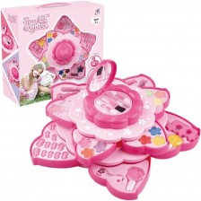 Детски козметичен комплект Raya Toys - Sparkle and Glitter, розов -1