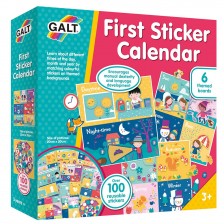 Детски календар Galt - Моят първи календар, с многократни стикери -1