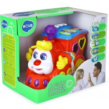 Детска играчка Hola Toys - Музикално сортер влакче -1