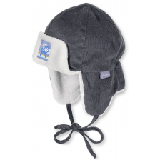 Детска зимна шапка ушанка Sterntaler - За момчета, 45 cm, 6-9 месеца
