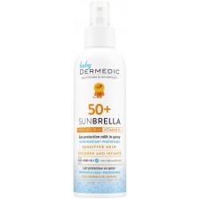 Dermedic Sunbrella Слънцезащитно спрей-мляко за деца, SPF50, 150 ml