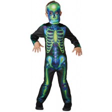 Детски карнавален костюм Rubies - Neon Skeleton, размер M