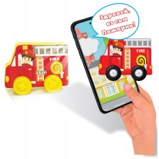 Детска играчка Jagu - Говорещи автомобили, Пожарна -1