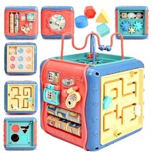 Детска играчка 7 в 1 MalPlay - Интерактивен образователен куб -1
