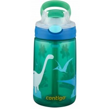Детска бутилка за вода Contigo Gizmo Flip - Динозавър -1