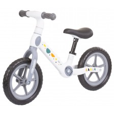 Детско колело за баланс Chipolino - Дино, бяло и сиво -1