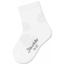 Детски чорапи Sterntaler - На сърца, 15/16 размер, 4-6 месеца, бели -1