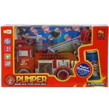 Детска играчка Raya Toys - Пожарна кола със сапунени балони -1
