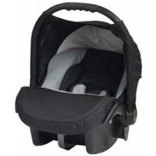Кошница за кола Baby Merc - Junior Twist, 0-10 kg, черна/сива -1