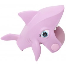 Детска играчка Eurekakids - Водна пръскалка, Розова акула -1