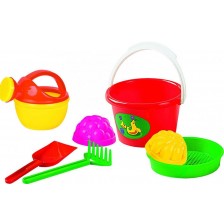 Детски плажен комплект Polesie Toys - Seal, 7 части, асортимент -1