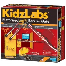Играчка за сглобяване 4M Kidz Labs - Моторизирана бариера -1
