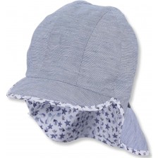 Детска лятна шапка с UV 50+ защита Sterntaler - с платка на тила, 47 cm,  9-12 месеца