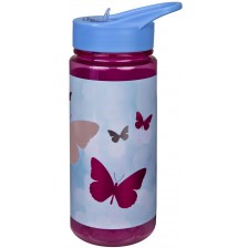 Детска бутилка за вода Undercover Scooli - Aero, Пеперуди, 500 ml -1