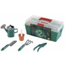Детски комплект Klein - Градински инструменти Bosch в кутия, зелен -1